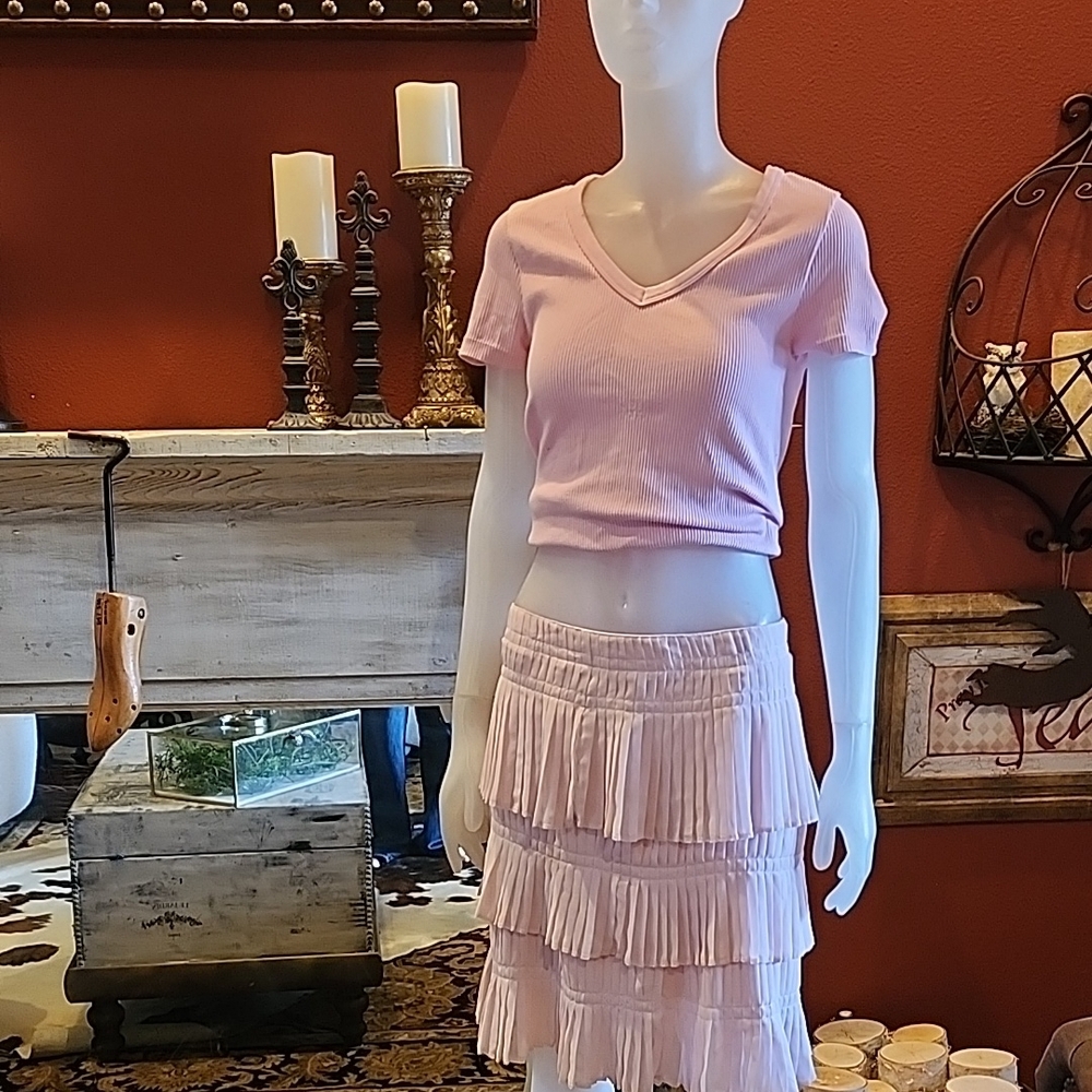 Pink Ruffled Skirt